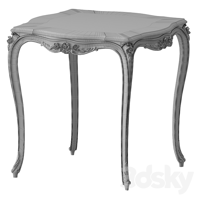 BÀN TRÀ GÓC CỔ ĐIỂN LOUIS 15 ( Side table Louis 15)